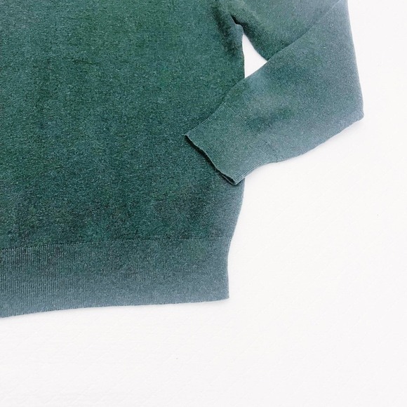 J. Crew The Knit Green Crewneck Sweater Green SZS - Picture 2 of 5